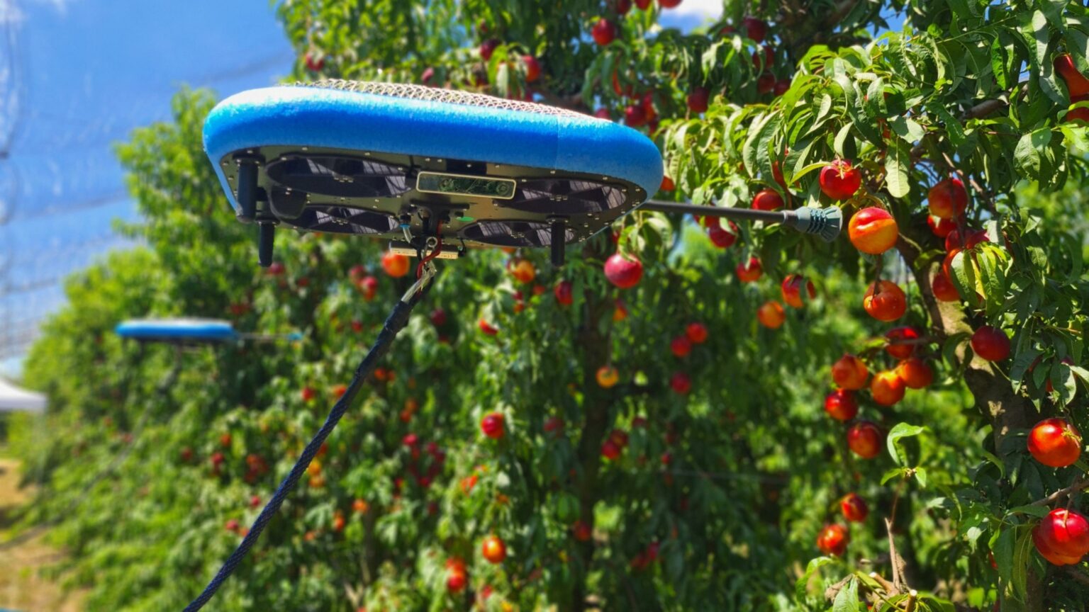 Recoger manzanas desde el sofá de casa usando drones